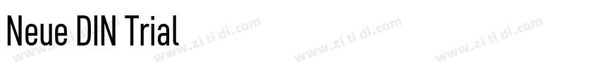 Neue DIN Trial字体转换
